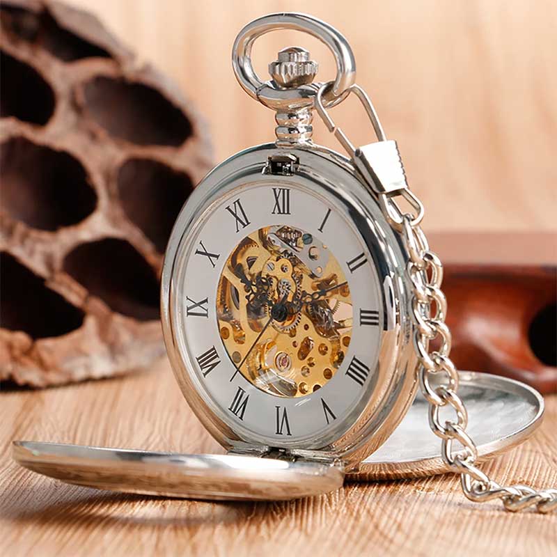 A beautiful Vintage silver pocket watch