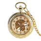 Antique gold pocket watch and chain for sale