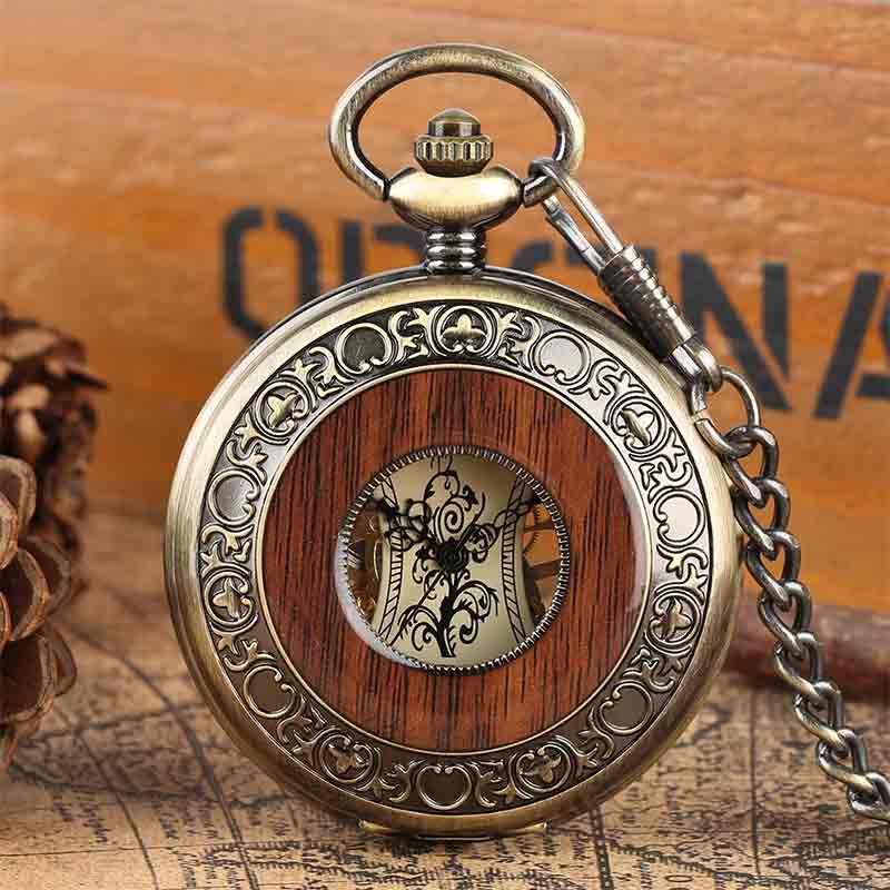 Antique half hunter pocket watch