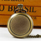 Antique quartz pocket watch back