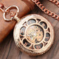 Antique rose gold pocket watch front