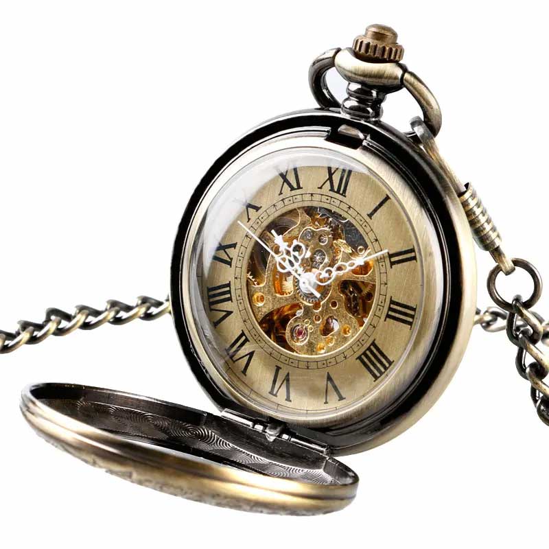 Antique skeleton pocket watch