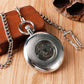 back face Silver pocket watch with chain