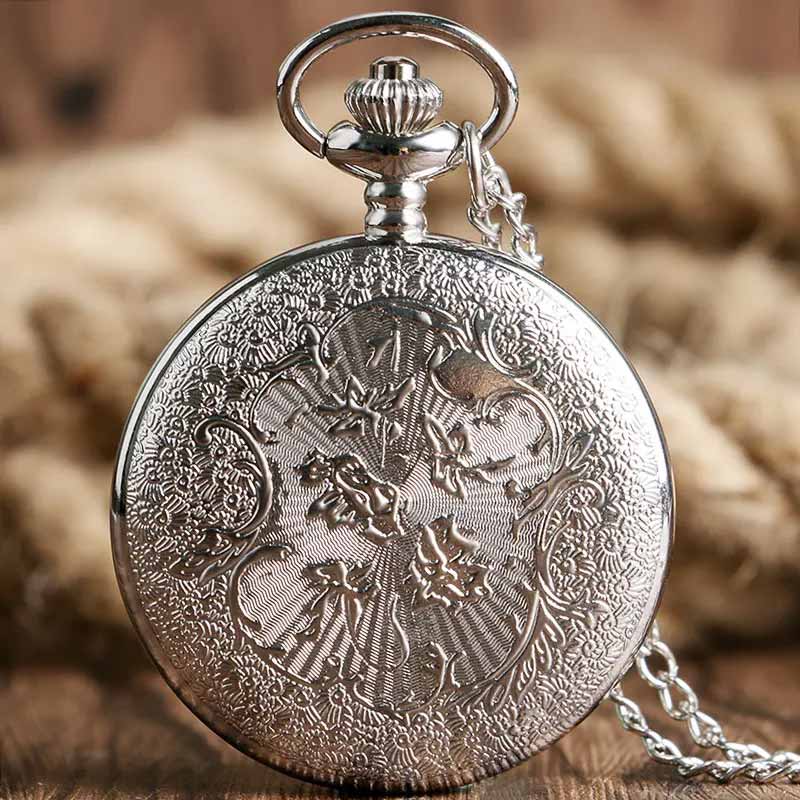 Black butler pocket watch back