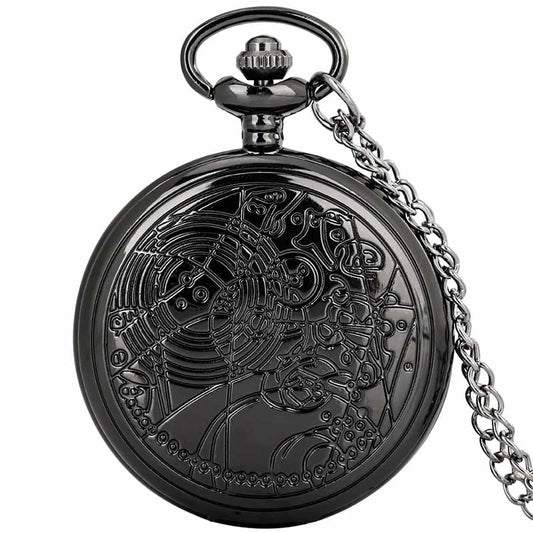 Black pocket watch