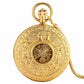 Double hunter gold pocket watch for sale