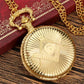 Gold masonic pocket watch front