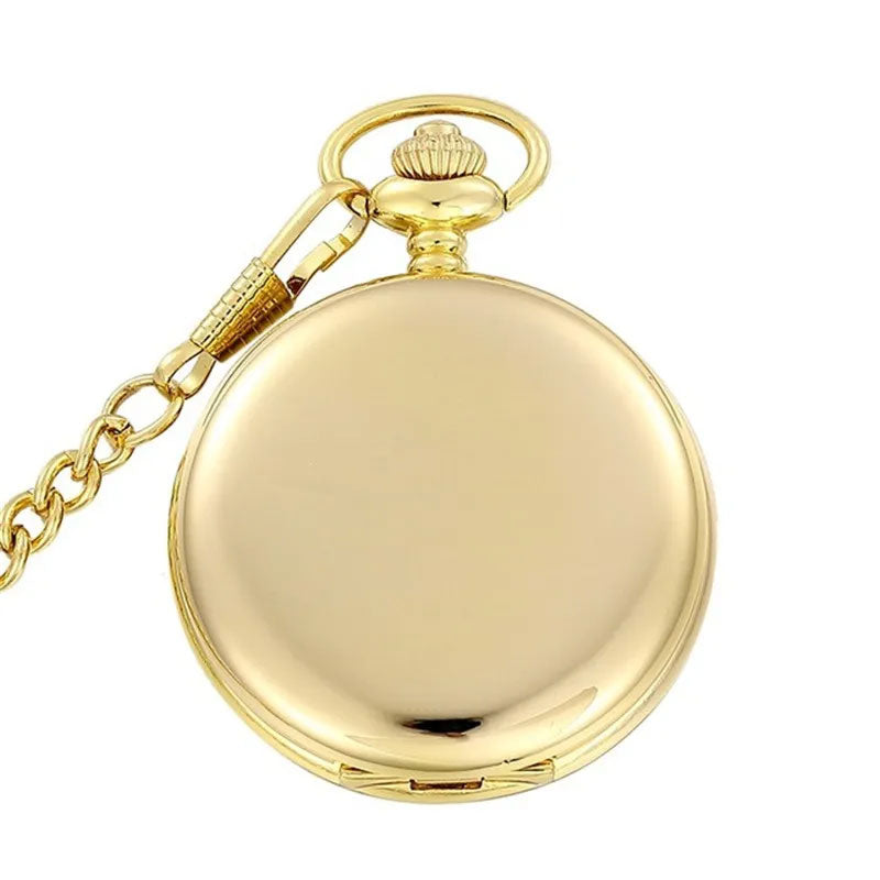 Gold pocket watch and chain for sale