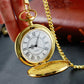 Gold pocket watch and chain