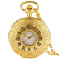 Gold steampunk pocket watch for sale