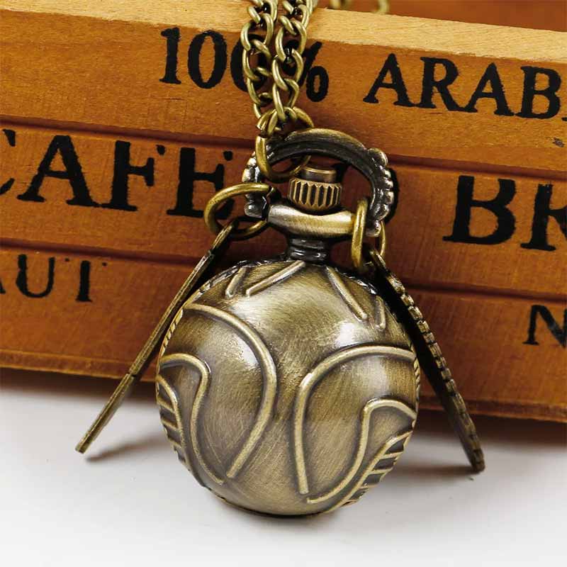 Golden snitch pocket watch back