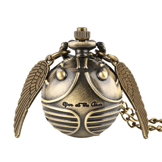 Golden snitch pocket watch