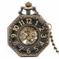 Half hunter pocket watch with arabic numerals for sale