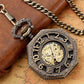 Half hunter pocket watch with arabic numerals  front