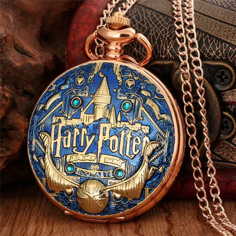 Harry potter pocket watch blue