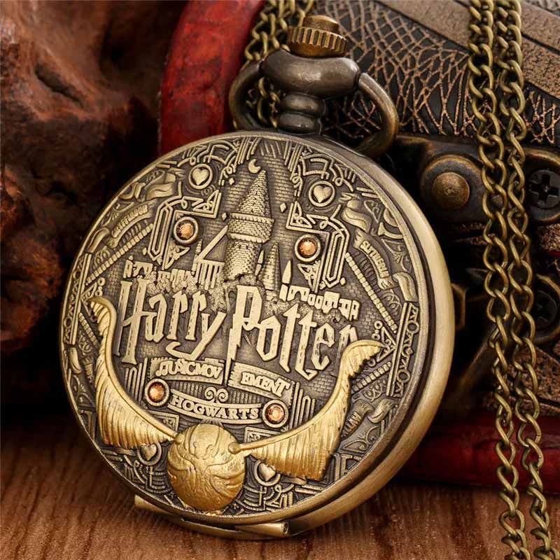 Harry potter pocket watch bronze