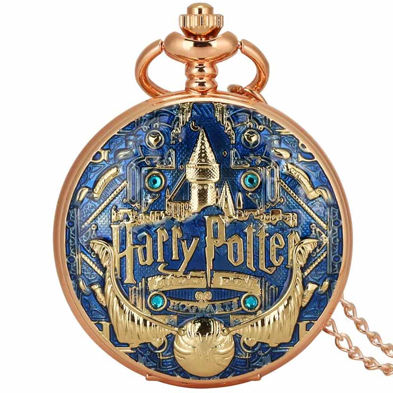 Harry potter pocket watch quartz blue