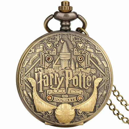 Harry potter pocket watch quartz bronze