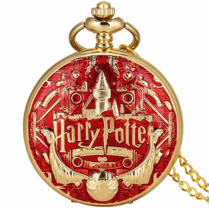 Harry potter pocket watch quartz red