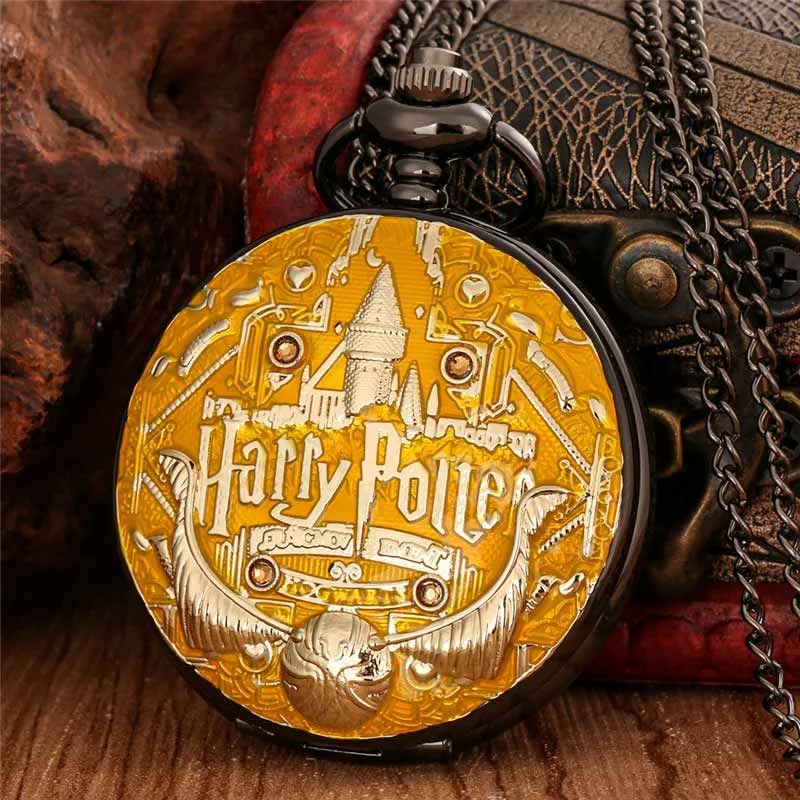 Harry potter pocket watch yellow