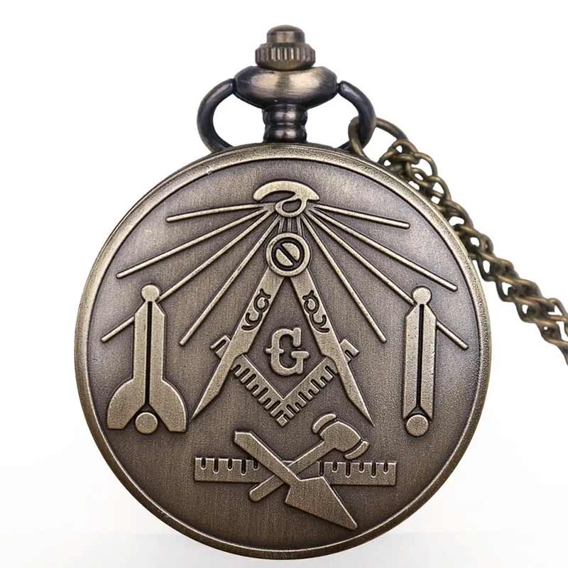 Masonic pocket watch and chain for sale