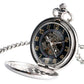 Mens skeleton pocket watch