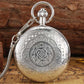 Pocket watch and chain silver