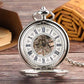 Silver mechanical pocket watch