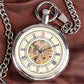 Silver open face pocket watch