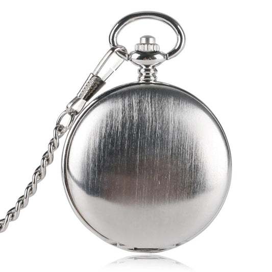 Silver pocket watch and chain for sale