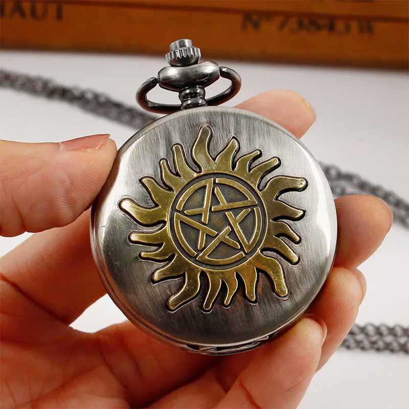 Sun and Pentagram pocket watch 