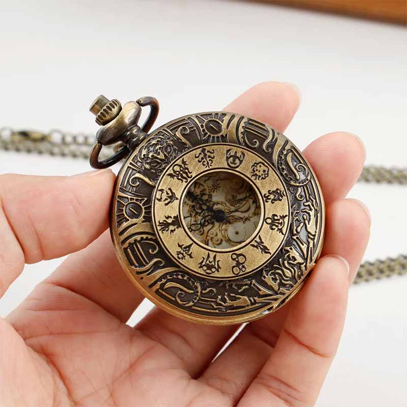 Zodiac pocket watch antique