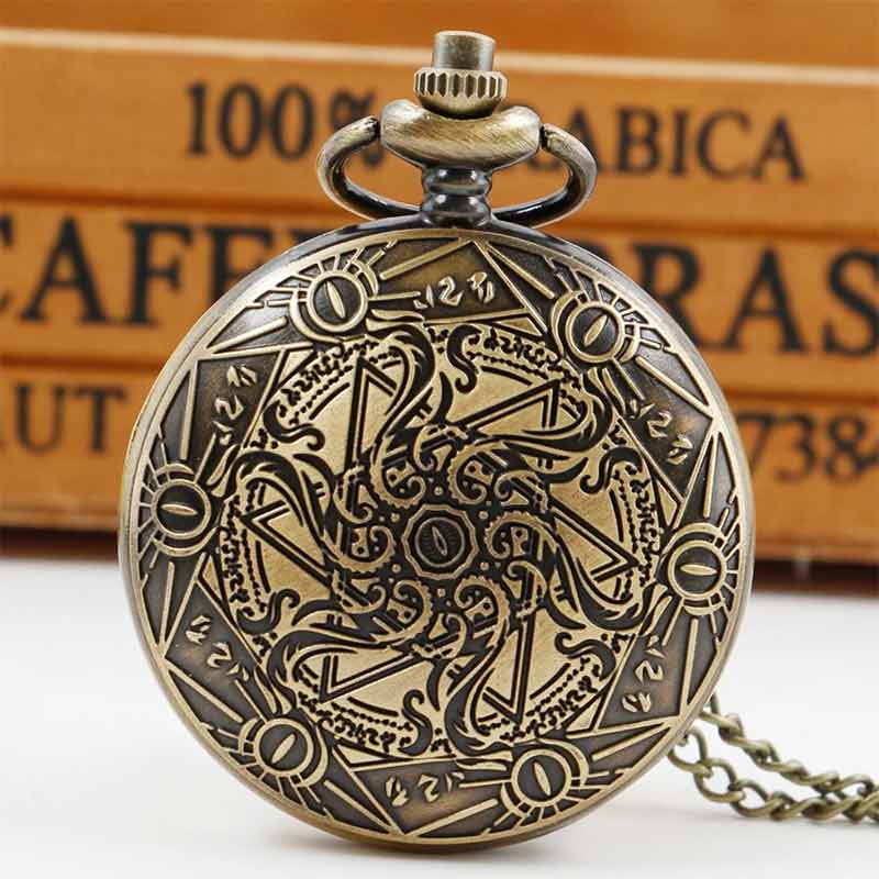 Zodiac pocket watch back